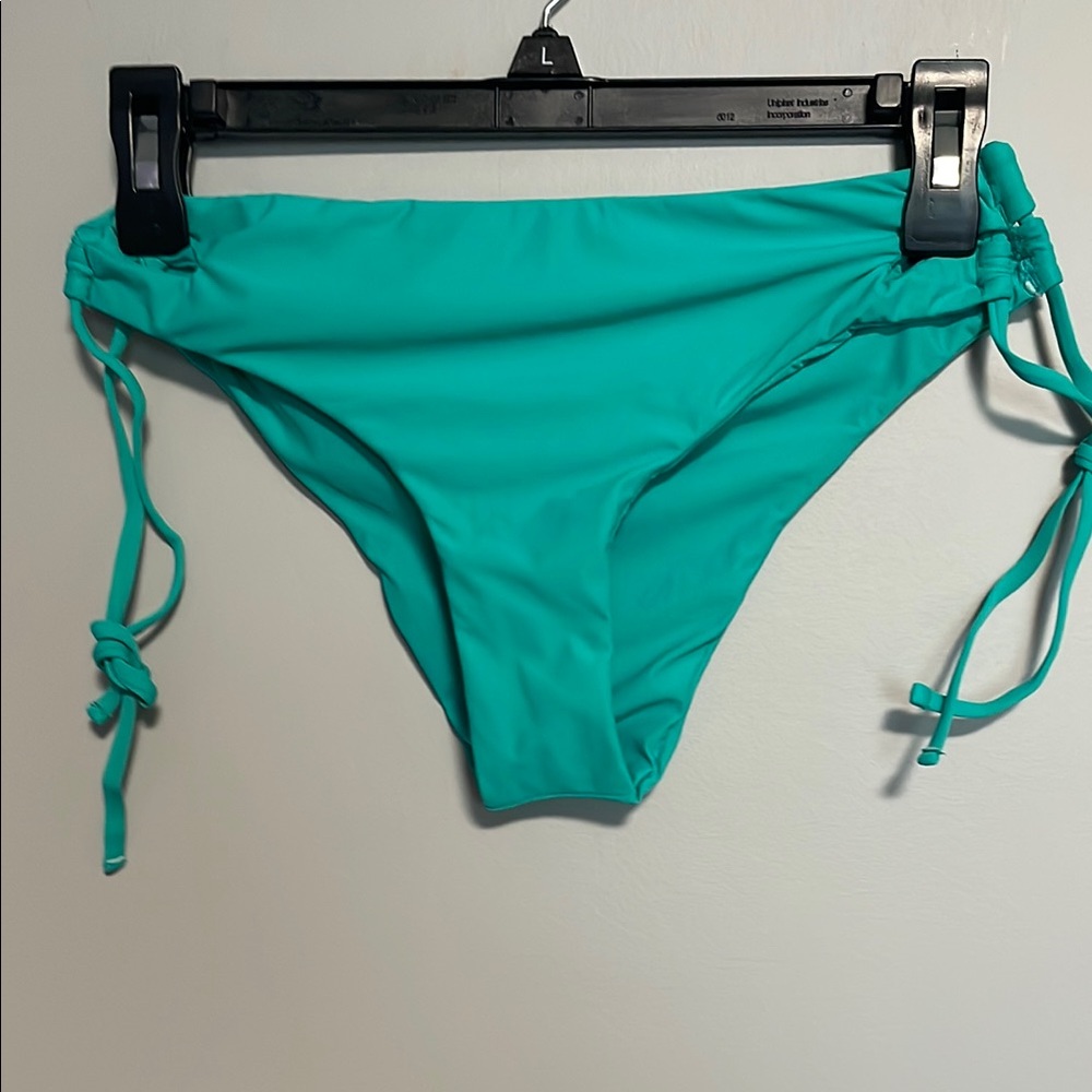 Rio De Sol Greenish Blue Bahamas Retro Bikini Bottoms Size XL NWT